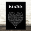 OceanLab Satellite Black Heart Song Lyric Art Print