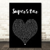 Usher Superstar Black Heart Song Lyric Art Print