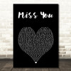 The Rolling Stones Miss You Black Heart Song Lyric Art Print