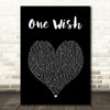 Ray J One Wish Black Heart Song Lyric Art Print