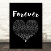 Beach Boys Forever Black Heart Song Lyric Art Print