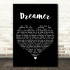 Jenn Grant Dreamer Black Heart Song Lyric Art Print