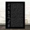 Russell Watson Where My Heart Will Take Me Black Script Song Lyric Art Print