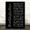 Charlie Burg PlantedInMyMind.Memo Black Script Song Lyric Art Print