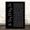 Neil Diamond The Story Of My Life Black Script Song Lyric Art Print