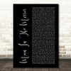 Michael Jackson Man In The Mirror Black Script Song Lyric Art Print