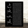 The Stone Roses This Is The One Black Script Song Lyric Art Print
