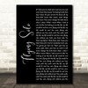 Julie and the Phantoms Cast Flying Solo Black Script Song Lyric Art Print