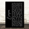 Barbra Streisand Evergreen Black Script Song Lyric Art Print