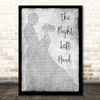 George Jones The Right Left Hand Grey Man Lady Dancing Song Lyric Art Print