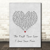 Stereophonics The First Time Ever I Saw Your Face Grey Heart Song Lyric Art Print