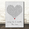 Four Tops Loving You Is Sweeter Than Ever Grey Heart Song Lyric Art Print