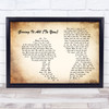 Haley & Michaels Giving It All (To You) Man Lady Couple Song Lyric Quote Print