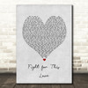 Cheryl Fight for This Love Grey Heart Song Lyric Art Print