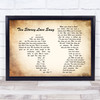 The Stone Roses Ten Storey Love Song Man Lady Couple Song Lyric Quote Print