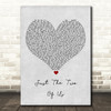 Will Smith Just The Two Of Us Grey Heart Song Lyric Art Print