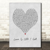 Jon Gooch & Crystal Fighters Love Is All I Got Grey Heart Song Lyric Art Print