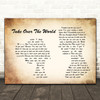 The Courteeners Take Over The World Man Lady Couple Song Lyric Quote Print