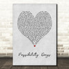 Counting Crows Possibility Days Grey Heart Song Lyric Art Print