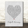 Julie and the Phantoms Perfect Harmony Grey Heart Song Lyric Art Print