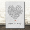 The Menzingers After the Party Grey Heart Song Lyric Art Print