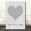 Frank Turner Love Ire & Song Grey Heart Song Lyric Art Print