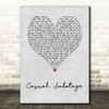 Yungblud casual sabotage Grey Heart Song Lyric Art Print