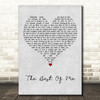 Bryan Adams The Best Of Me Grey Heart Song Lyric Art Print