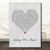 Jorja Smith feat. Maverick Sabre Carry Me Home Grey Heart Song Lyric Art Print