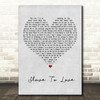 Bryan Ferry Slave To Love Grey Heart Song Lyric Art Print