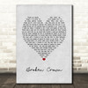 Mumford & Sons Broken Crown Grey Heart Song Lyric Art Print