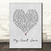 Barnbrack My Aunt Jane Grey Heart Song Lyric Art Print