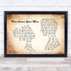 Pixies Here Comes Your Man Man Lady Couple Song Lyric Quote Print