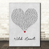 The Vamps Wild Heart Grey Heart Song Lyric Art Print