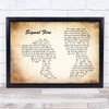 Snow Patrol Signal Fire Man Lady Couple Song Lyric Quote Print