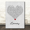 Alesso feat. Tove Lo Heroes Grey Heart Song Lyric Art Print