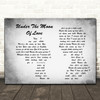 Showaddywaddy Under The Moon Of Love Man Lady Couple Grey Song Lyric Art Print