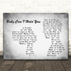 Tracy Chapman Baby Can I Hold You Man Lady Couple Grey Song Lyric Art Print