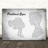 The Beautiful South Prettiest Eyes Man Lady Couple Grey Song Lyric Art Print