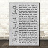 Fred Astaire The Way You Look Tonight Grey Rustic Script Song Lyric Art Print