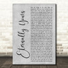 Motionless in White Eternally Yours Grey Rustic Script Song Lyric Art Print