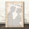 The Beatles I Saw Her Standing There Man Lady Bride Groom Song Lyric Quote Print