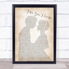 Queen I Was Born To Love You Man Lady Bride Groom Wedding Song Lyric Quote Print