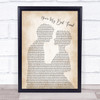 Queen You're My Best Friend Man Lady Bride Groom Wedding Song Lyric Quote Print