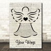 Lauren Daigle Your Wings Music Script Angel Song Lyric Art Print