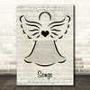 Kids from Fame Songs Music Script Angel Song Lyric Art Print