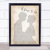 Manic Street Preachers A Design For Life Man Lady Bride Groom Song Lyric Print