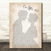 The Beatles One After 909 Man Lady Bride Groom Wedding Song Lyric Quote Print