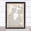 Trey Songz Simply Amazing Man Lady Bride Groom Wedding Song Lyric Quote Print