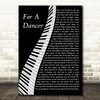Jackson Browne For A Dancer Piano Song Lyric Art Print
